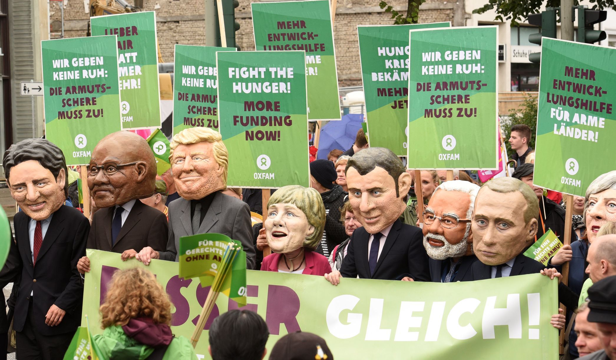 Protesty proti G20 v Hamburku, červenec 2017