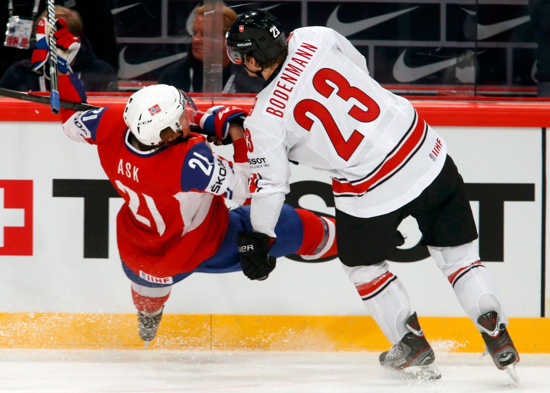 Švýcarsko vs. Norsko na hokejovém šampionátu