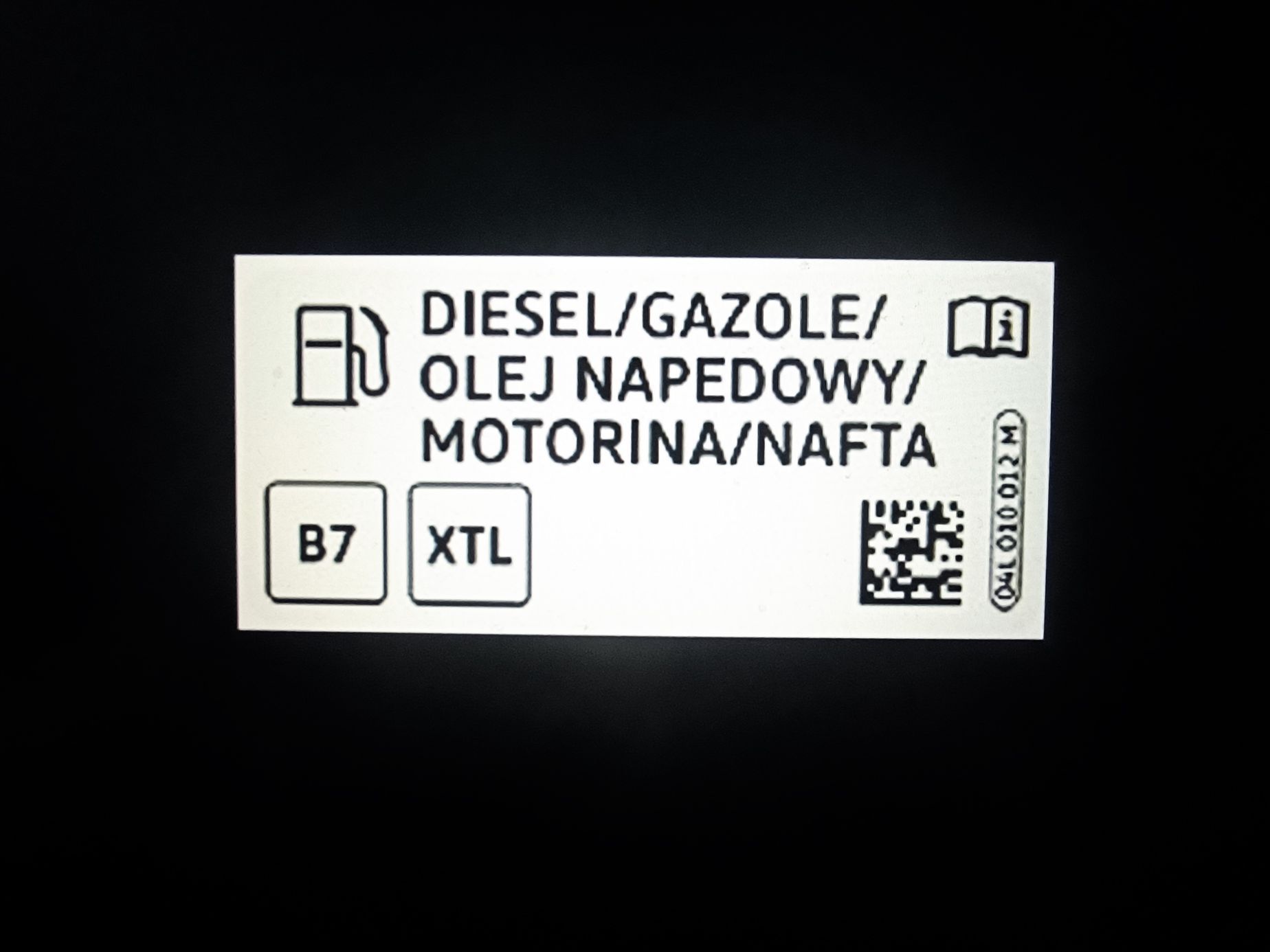 Nafta štítek