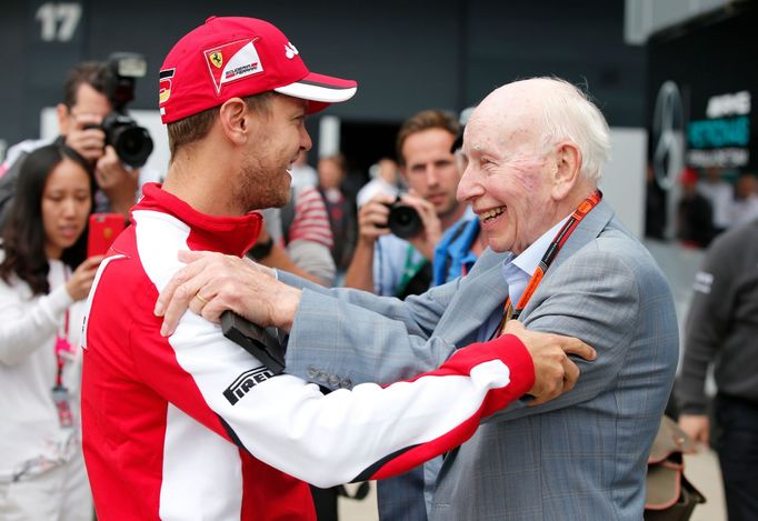 F1, VC Velké Británie: Sebastian Vettel a John Surtees