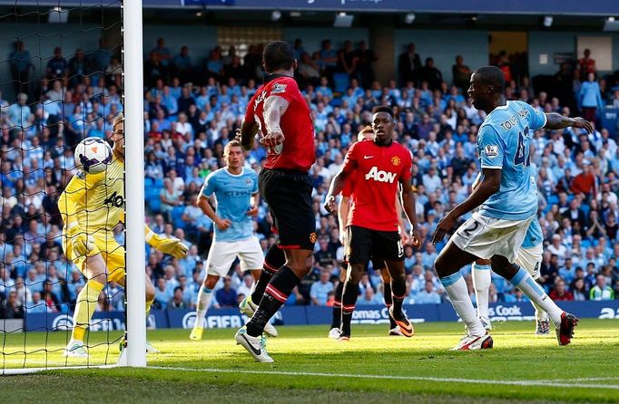 Manchester City vs. United, utkání Premier League (Yaya Touré)