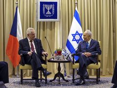 Miloš Zeman na návštěvě Izraele.
