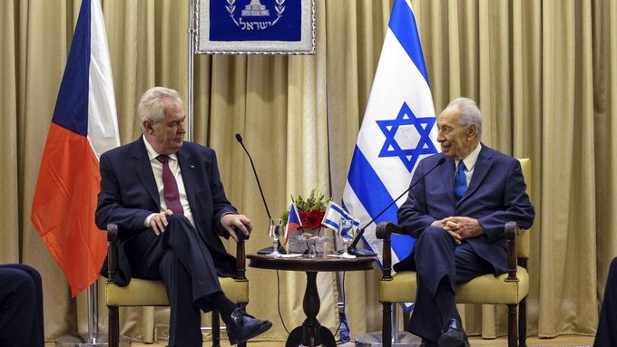 Miloš Zeman na návštěvě Izraele.