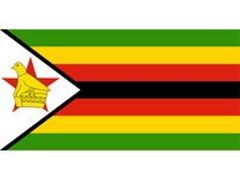Vlajka Zimbabwe.
