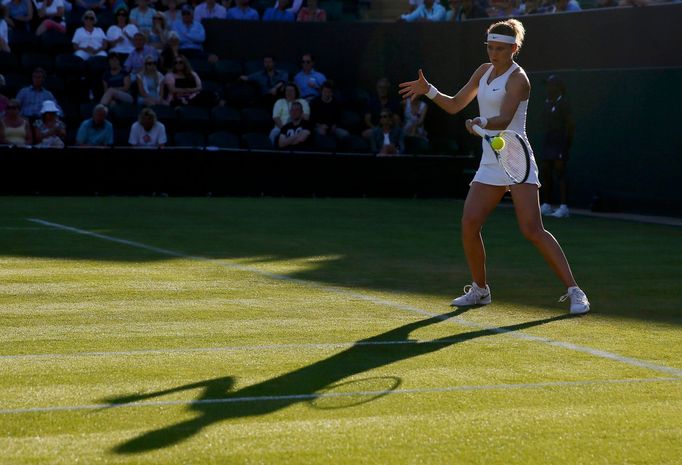 Lucie Šafářová v prvním kole  Wimbledonu 2015