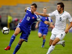 Slováci ve svém druhém zápase ve 3. kvalifikační skupině klopýtli - ve Slovinsku prohráli 1:2.