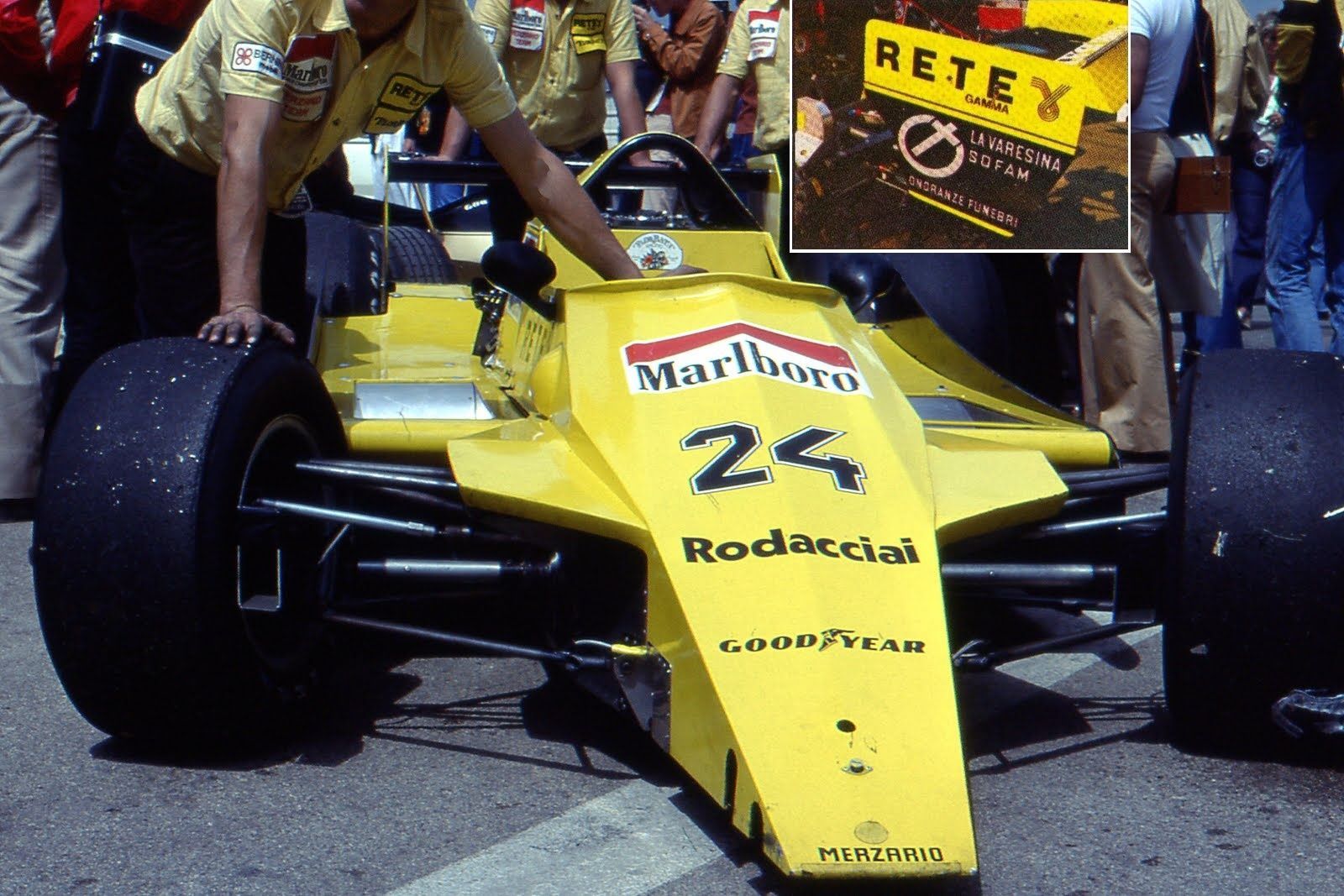 Sponzoři: Formule 1, Arturo Merzario 1979 - pohřební služba
