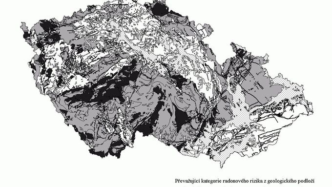 Geologická prognózní mapa radonového rizika
