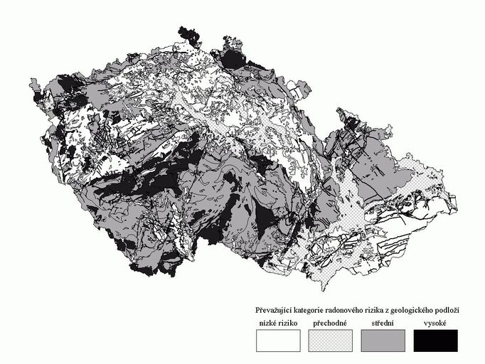 Geologická prognózní mapa radonového rizika