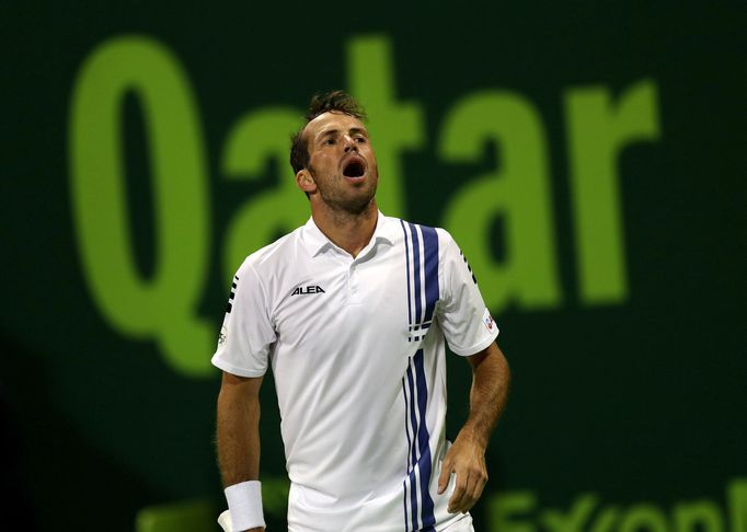 Radek Štěpánek – Novak Djokovič, turnaj v Dauhá 2017.