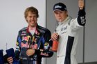 Německá radost v podání Nika Hülkenberga a Sebastiana Vettela