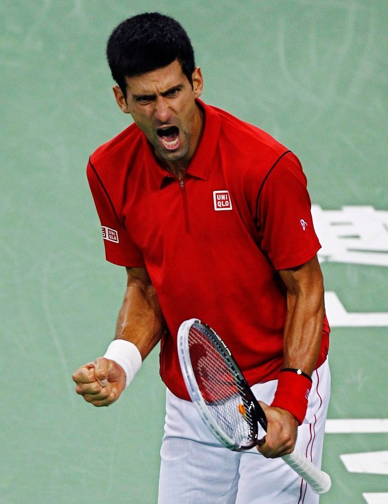 Novak Djokovič ve finále turnaje v Šanghaji 2013