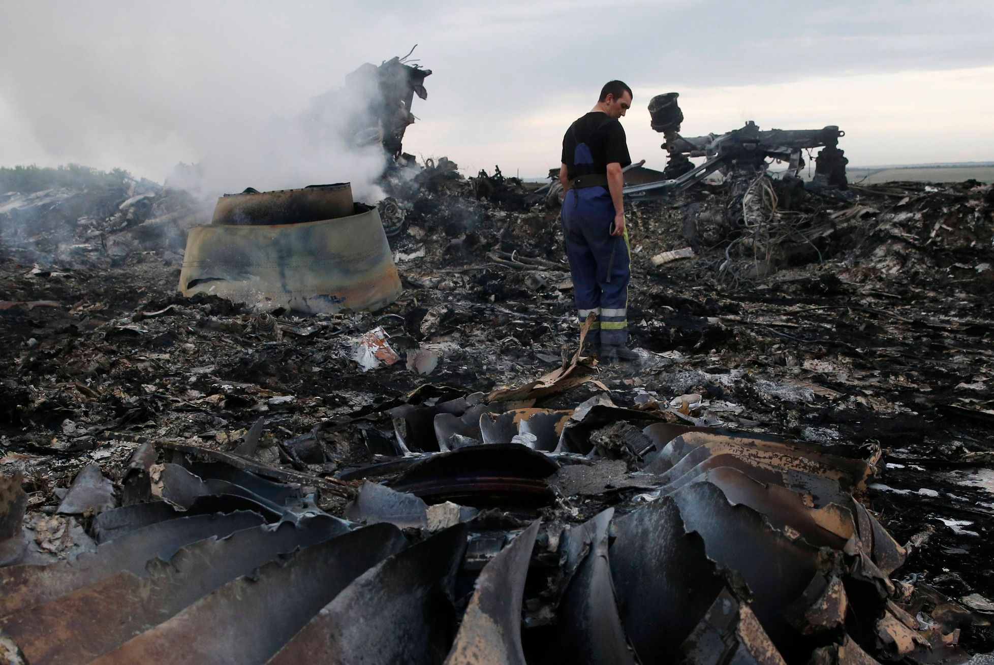 Ukrajina - zřícené letadlo - MH17