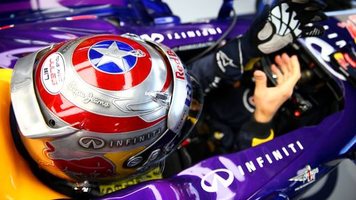 F1, VC USA 2014: Sebastian Vettel, Red Bull - Kapitán Amerika