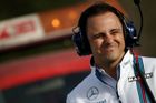 Williams Formula One driver Felipe Massa of Brazil reacts during the first testing session ahead of the upcoming season at the Circuit de Barcelona-Catalunya