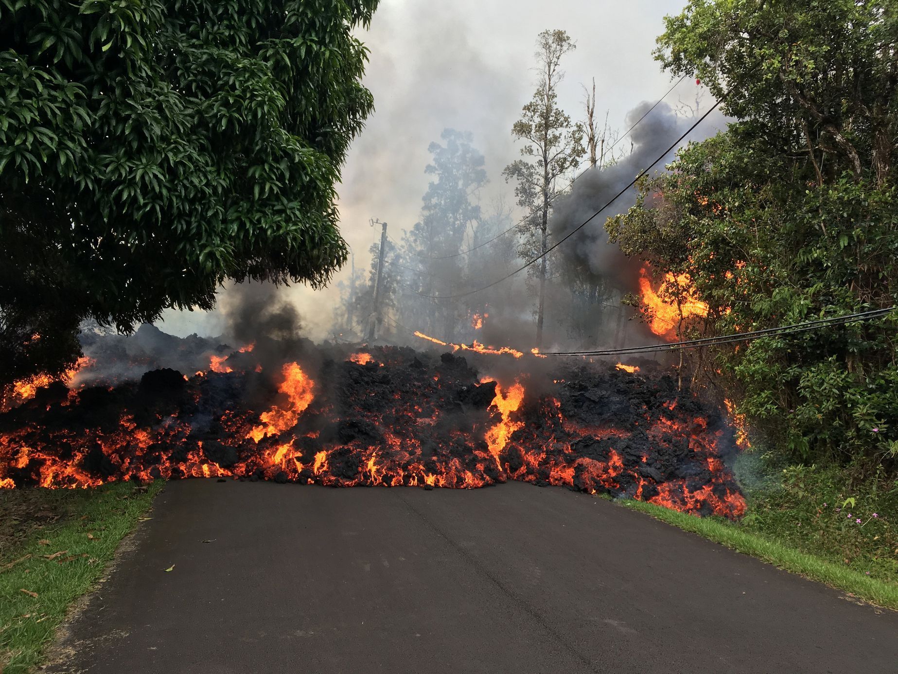 Erupce sopky Kilauea na Havaji, květen 2018