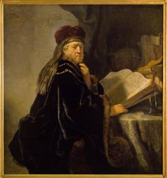 Rembrandt Harmenszoon van Rijn: Učenec ve studovně, 1634.
