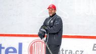První společný trénink třineckých hokejistů na ledě před sezonou 2020/21: Trenér Václav Varaďa