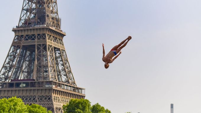 Cliff diving, Paříž, 2022