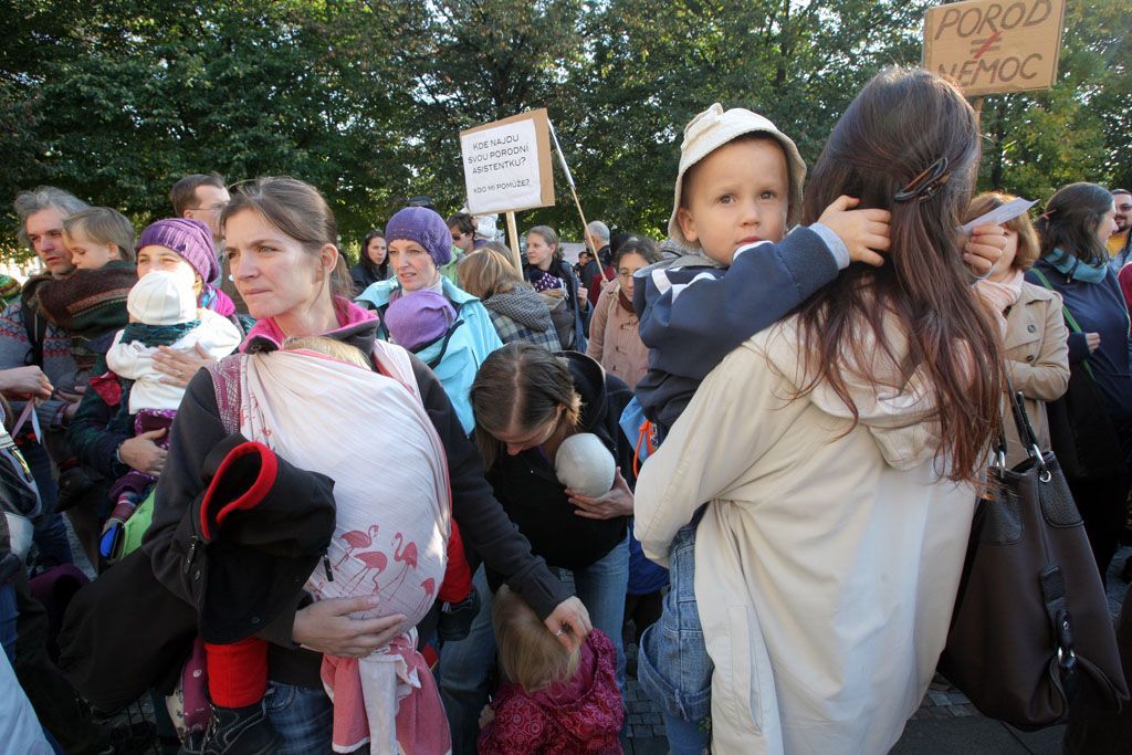 Demonstrace za svobodu porodu