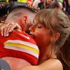Super Bowl LVIII: Travis Kelce (Kansas City) a Taylor Swiftová