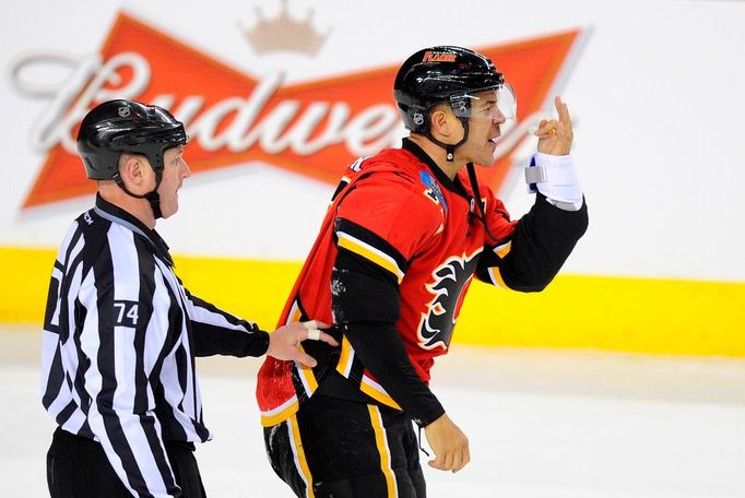 Hráč Calgary Flames Jarome iginla.