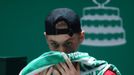 Tennis - Davis Cup Finals - Final - Caja Magica, Madrid, Spain - November 24, 2019   Canada's Denis Shapovalov during his match against Spain's Rafael Nadal   REUTERS/Ser