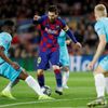 Lionel Messi v zápase LM Barcelona - Slavia Praha