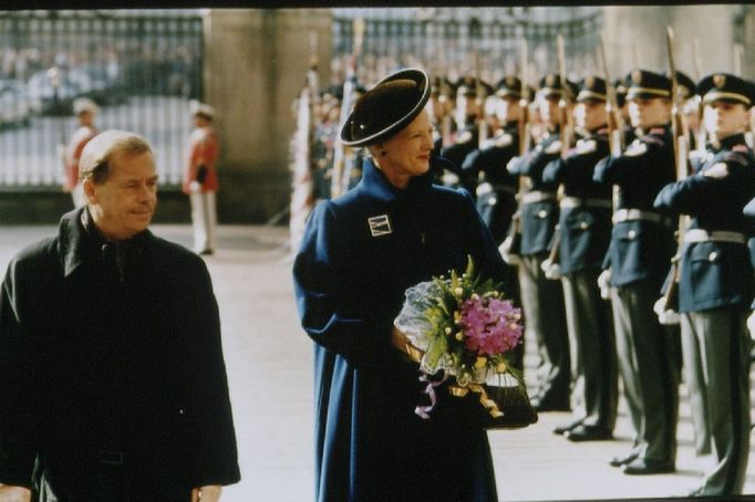 11. října 1994 - návštěva dánské královny Margarete II. v Praze.