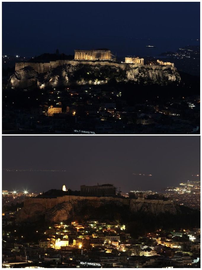 A ještě jednou pohled na paláce v Akropolis.