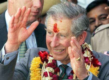 Princ Charles na návštěvě Indie