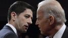 U.S. Vice President Joe Biden (L) and Republican vice presidential nominee Paul Ryan shake hands at the conclusion of the vice presidential debate in Danville, Kentucky, October 11, 2012. REUTERS/Michael Reynolds/Pool (UNITED STATES - Tags: POLITICS ELECTIONS USA PRESIDENTIAL ELECTION TPX IMAGES OF THE DAY) Published: Říj. 12, 2012, 4:09 dop.