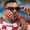 Fanoušek Chorvatska pře utkáním Irsko - Chorvatsko v Poznani během Eura 2012