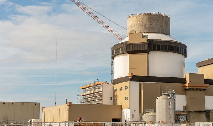 Jaderná elektrárna Plant Vogtle ve státě Georgia v USA, kterou provozuje společnost Georgia Power. Fotografie byly pořízené v listopadu v roce 2022.