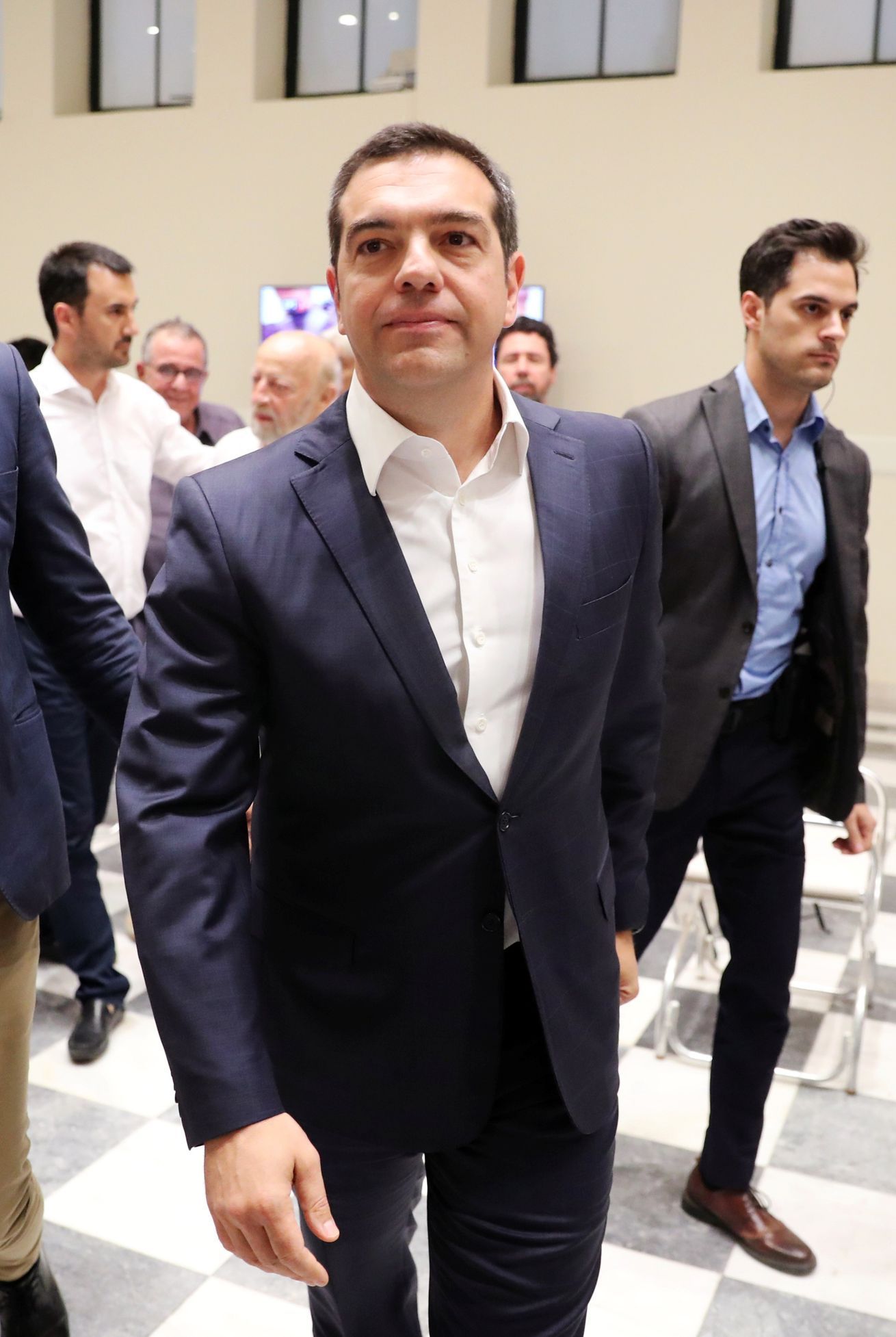 Alexis Tsipras během voleb v Řecku.