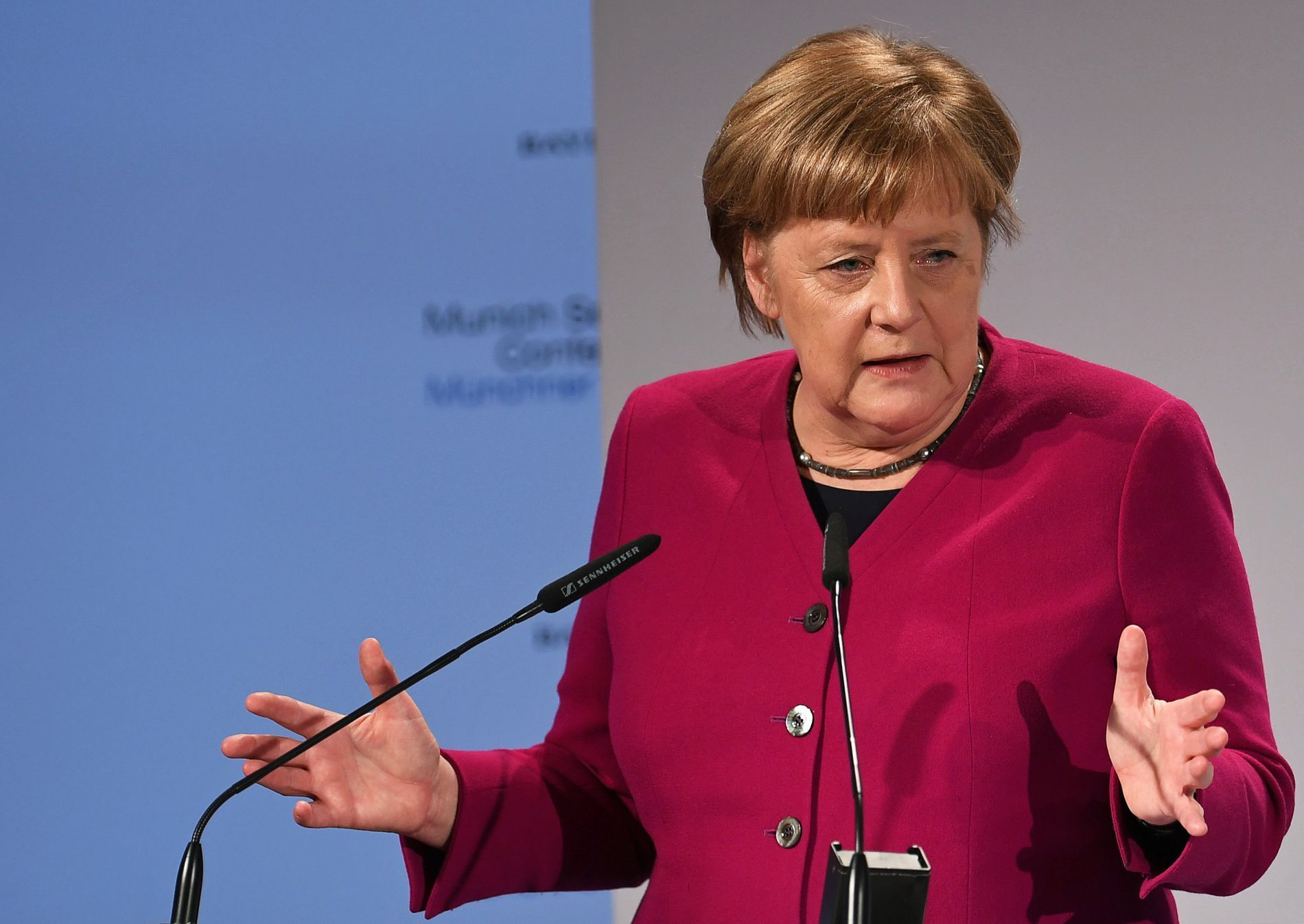 Angela Merkelová bezpečnostní konference v Mnichově