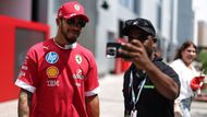 Pilot F1 Lewis Hamilton během Velké ceny Saúdské Arábie F1 2025
