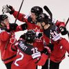 Kanaďané slaví ve čtvrtfinále MS 2019 Kanada - Švýcarsko