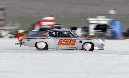 UTAH - 63.každoroční Bonneville SpeedWeek na Boneville Salt Flats u Wendoveru