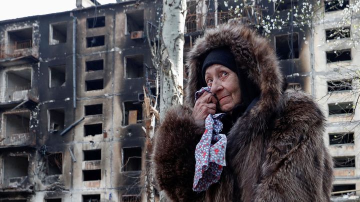Zbyla jen poslední bráněná ocelárna. Nové fotografie ukazují Mariupol v troskách; Zdroj foto: Reuters