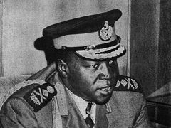 Ugandský diktátor Idi Amin.