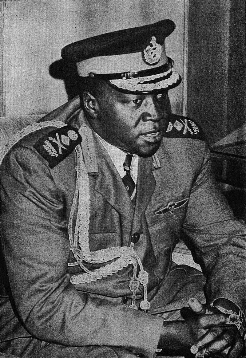 Ugandský diktátor Idi Amin Dada.