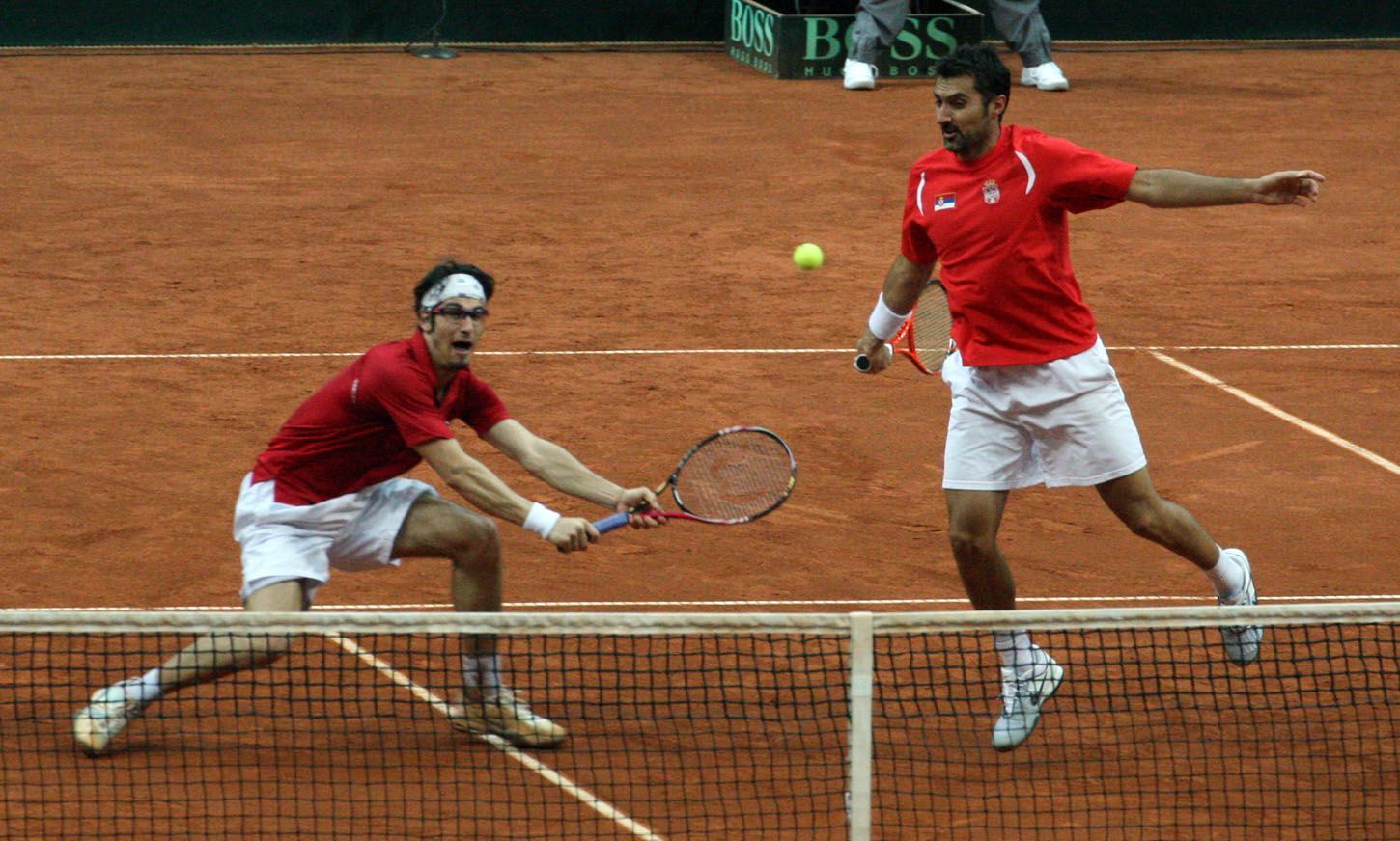 Davis Cup: Česko - Srbsko (Zimonjič, Bozoljac)