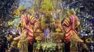 Revellers of the Unidos da Tijuca samba school participate in the annual carnival parade at Rio de Janeiro's Sambadrome February 10, 2013. REUTERS/Ricardo Moraes (BRAZIL - Tags: SOCIETY) Published: Úno. 11, 2013, 3:36 dop.