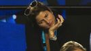 Mirka Federerová s dětmi na Australian Open