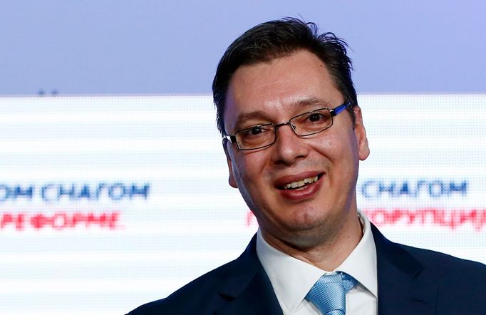 Aleksandar Vučič, lídr Srbské pokrokové strany (SNS), vítěze předčasných parlamentních voleb.