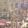 Demonstrace v centru Londýna proti návštěvě Donalda Trumpa