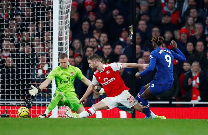 Soccer Football - Premier League - Arsenal v Chelsea - Emirates Stadium, London, Britain - December 29, 2019 Chelsea's Tammy Abraham scores their second goal  REUTERS/Edd