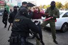 Bělorusko - Minsk - zásah policie - září 2020