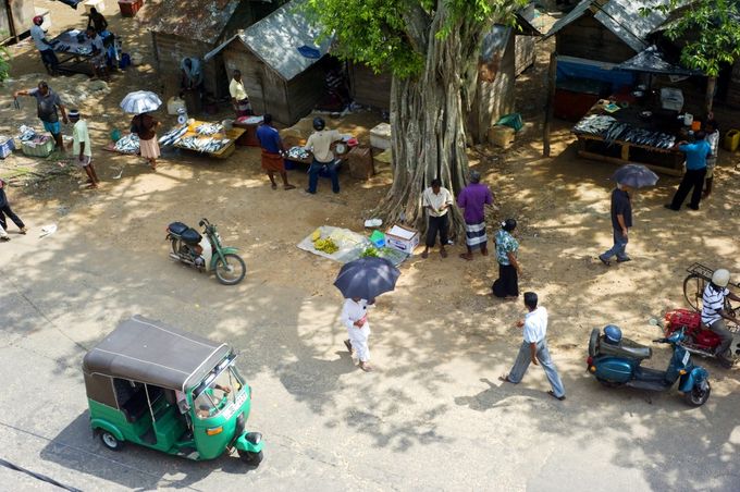 Tuktuk v Galle, Srí Lanka